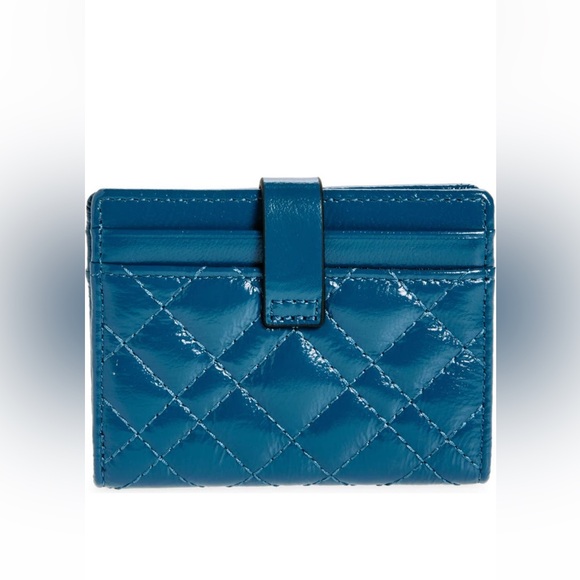 New KURT GEIGER Turquoise/ Aqua Slim Card Walletq - Picture 2 of 5